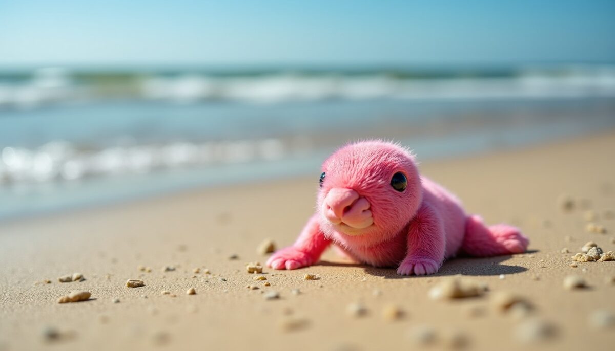 Le tatou rose : le minuscule explorateur qui semble nager sous le sable